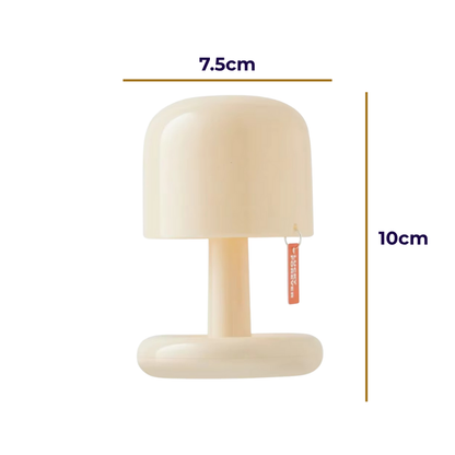 Lampe de Chevet Mini Champignon Rechargeable - LED Tactile USB, Design Moderne & Ambiance Douce