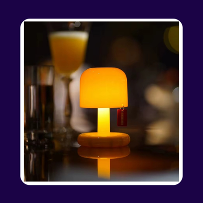 Lampe de Chevet Mini Champignon Rechargeable - LED Tactile USB, Design Moderne & Ambiance Douce