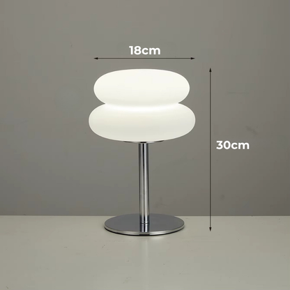 Lampe de Chevet Bauhaus Moderne LED - Design Champignon Nordique, 3 Niveaux de Luminosité