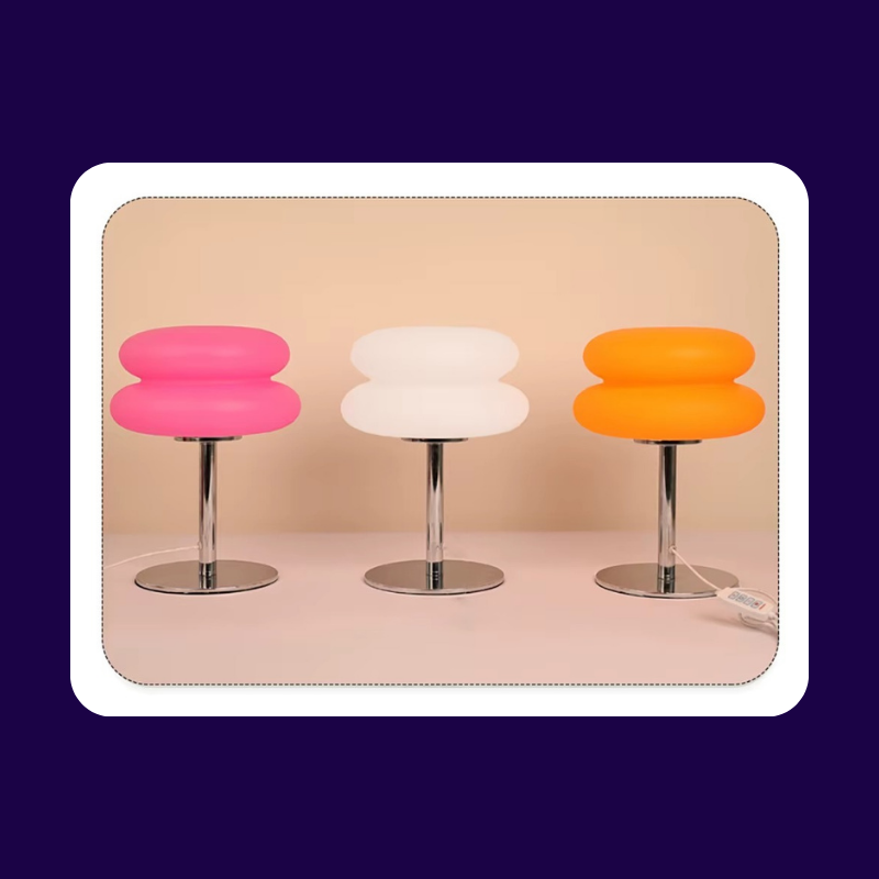 Lampe de Chevet Bauhaus Moderne LED - Design Champignon Nordique, 3 Niveaux de Luminosité