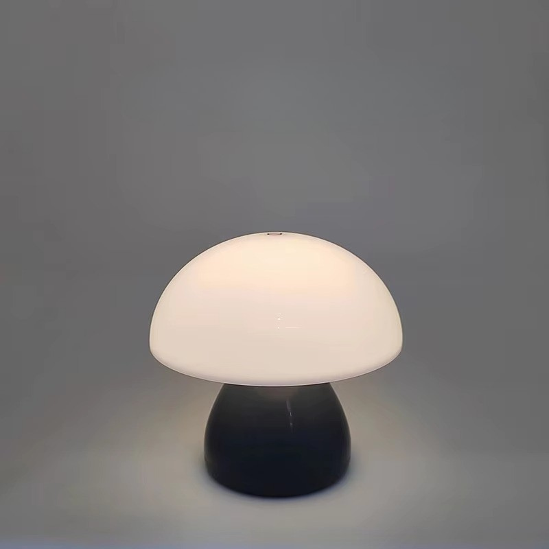 Lampe de Chevet Champignon LED Rechargeable - Tactile, Design Nordique & Lumière Douce Apaisante