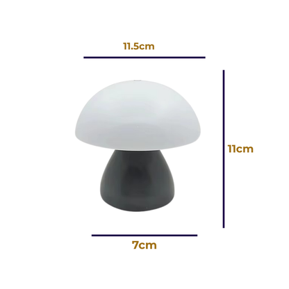 Lampe de Chevet Champignon LED Rechargeable - Tactile, Design Nordique & Lumière Douce Apaisante