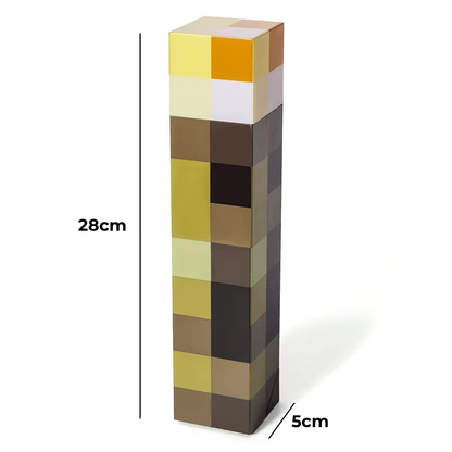 Lampe de Chevet Torche LED Rechargeable Enfant - Design Pixel Fun, USB & Couleurs Changeantes pour Déco Ludique