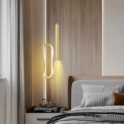 Lampe de Chevet LED Suspendue – Design Nordique Moderne en Métal, 3 Intensités Lumineuse pour Ambiance Premium
