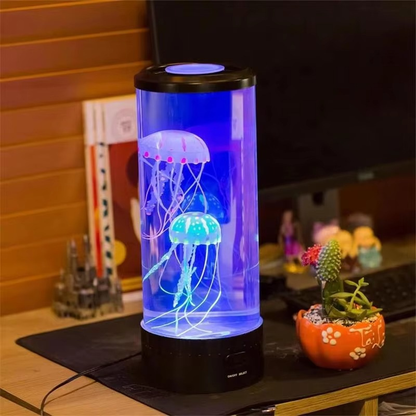 Lampe de Chevet Méduse LED - Effet Aquarium Changeant & Ambiance Relaxante Multicolore Enfant