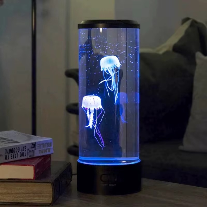 Lampe de Chevet Méduse LED - Effet Aquarium Changeant & Ambiance Relaxante Multicolore Enfant