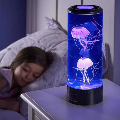 Lampe de Chevet Méduse LED - Effet Aquarium Changeant & Ambiance Relaxante Multicolore Enfant