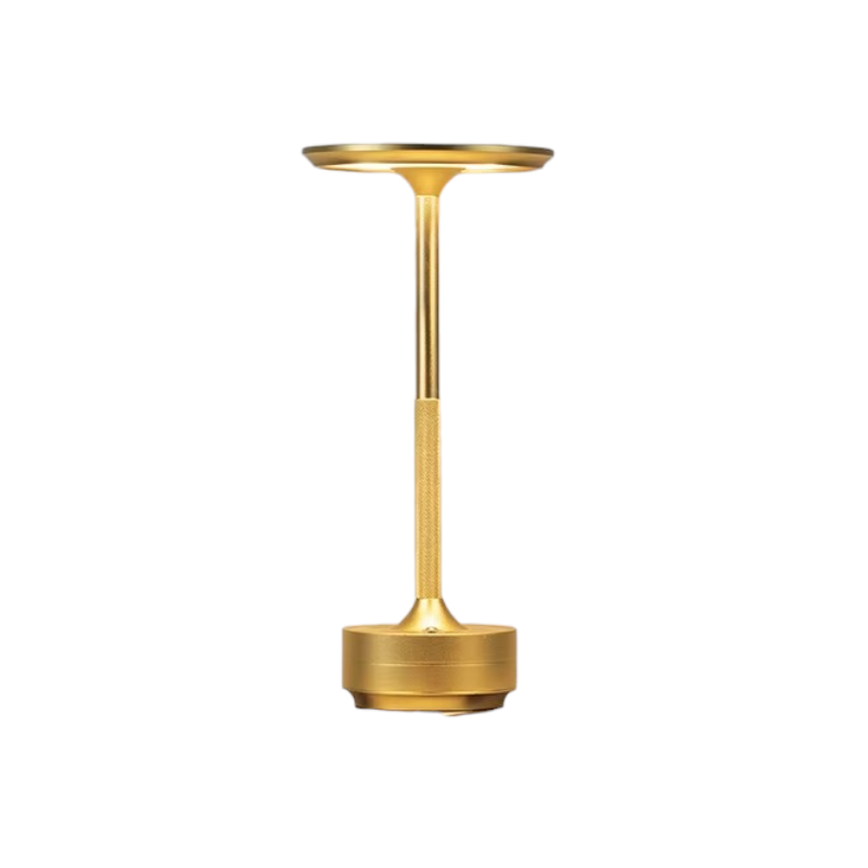 Lampe de Chevet LED Tactile Rechargeable – Design Rétro Industrielle Élégant en Aluminium, Dimmable pour Ambiance Chaleureuse