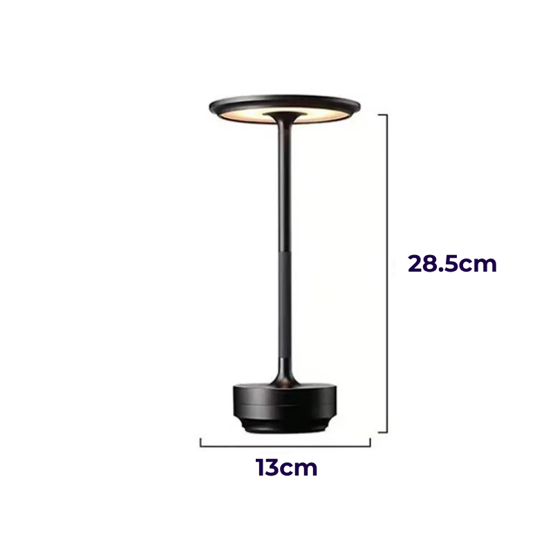 Lampe de Chevet LED Tactile Rechargeable – Design Rétro Industrielle Élégant en Aluminium, Dimmable pour Ambiance Chaleureuse