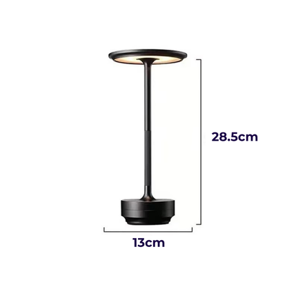 Lampe de Chevet LED Tactile Rechargeable – Design Rétro Industrielle Élégant en Aluminium, Dimmable pour Ambiance Chaleureuse