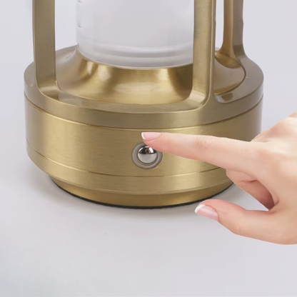 Lampe de Chevet Tactile LED – Design Cylindrique Industrielle Noir/Or/Argent, USB Rechargeable et Lumière D’ambiance Ajustable