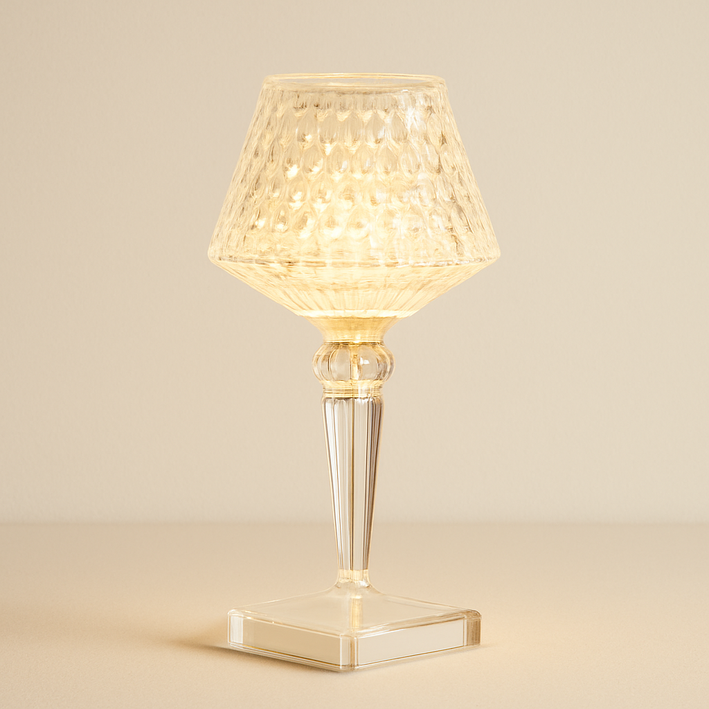 Lampe de Chevet Cristal Rechargeable LED Tactile – Effet Diamant 3D, 16 Couleurs pour Ambiance Romantique Élégante