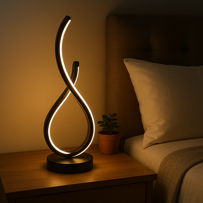 Lampe de Chevet LED Design Élégant en Goutte – Dimmable, Style Moderne pour Ambiance Cosy et Décor Raffiné