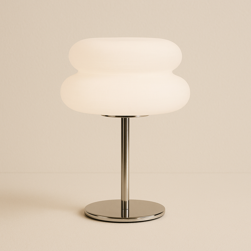 Lampe de Chevet Bauhaus Rétro LED — Design Champignon Nordique, 3 Niveaux de Luminosité