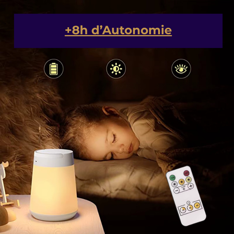 Lampe de Chevet LED Tactile Lanterne – Style Camping, Recharge USB-C, 8h D'Autonomie et Lumière Apaisante