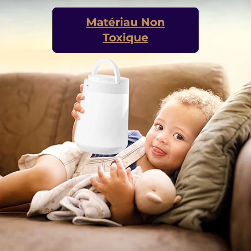 Lampe de Chevet LED Tactile Lanterne – Style Camping, Recharge USB-C, 8h D'Autonomie et Lumière Apaisante