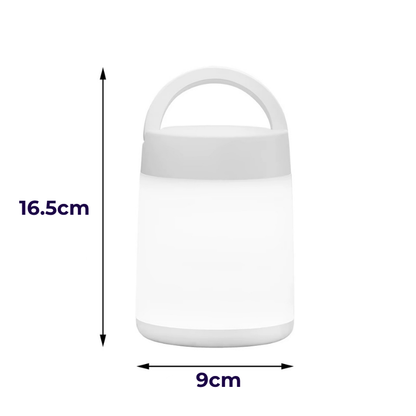 Lampe de Chevet LED Tactile Lanterne – Style Camping, Recharge USB-C, 8h D'Autonomie et Lumière Apaisante