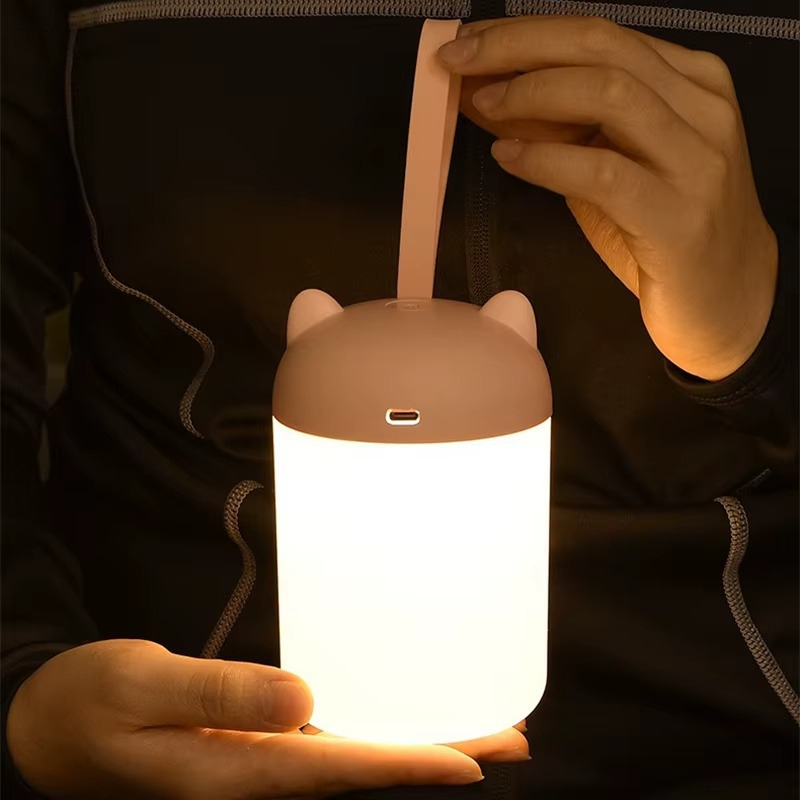 Lampe de Chevet LED Portable – Design Lanterne Moderne, Recharge USB-C, 30h d’Autonomie et Lumière Chaude Apaisante