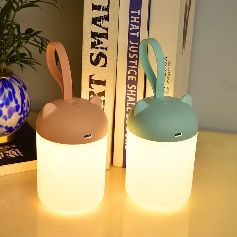 Lampe de Chevet LED Portable – Design Lanterne Moderne, Recharge USB-C, 30h d’Autonomie et Lumière Chaude Apaisante