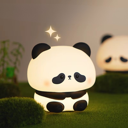 Lampe de Chevet Veilleuse Panda Tactile – LED Rechargeable USB avec Minuterie, Lumière Douce et Apaisante Enfant Kawaii
