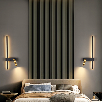 Lampe de Chevet Murale LED Moderne – Applique avec Spot Orientable, Design Nordique et Éclairage Apaisant