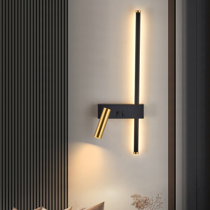 Lampe de Chevet Murale LED Moderne – Applique avec Spot Orientable, Design Nordique et Éclairage Apaisant