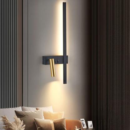 Lampe de Chevet Murale LED Moderne – Applique avec Spot Orientable, Design Nordique et Éclairage Apaisant