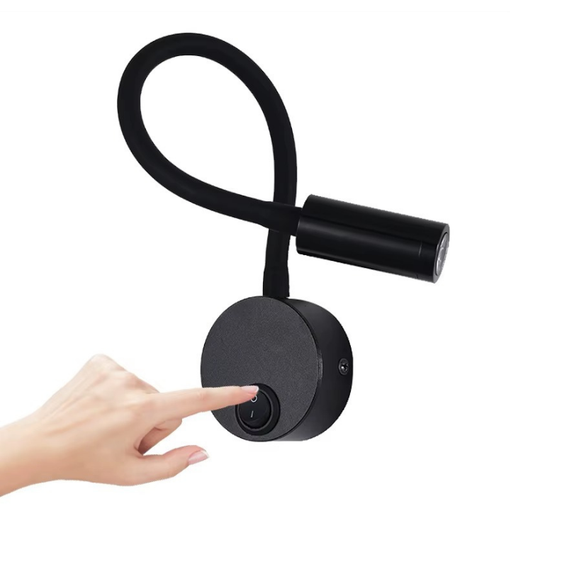 Lampe de Chevet Murale LED Flexible 360° – Col de Cygne Orientable, Parfaite pour Lecture