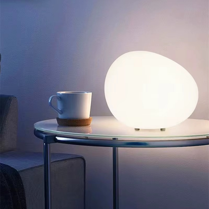 Lampe de Chevet Galet LED – Design Minimaliste Moderne, 3 Intensités Réglables pour Ambiance Douce et Apaisante