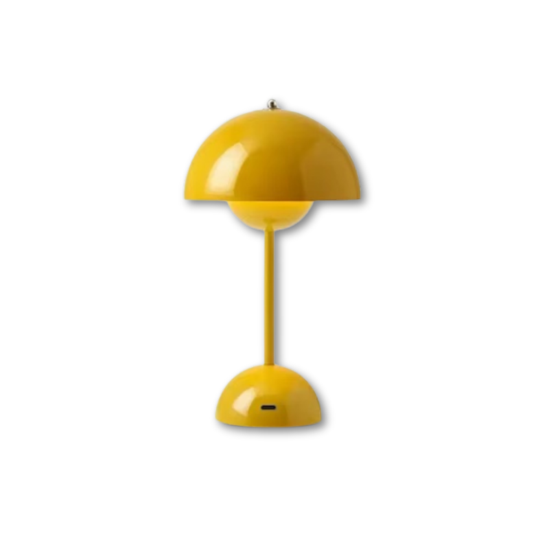 Lampe de Chevet Vintage Champignon LED Rechargeable USB – Design Moderne Tactile, 3 Niveaux de Lumière, Ambiance Cosy