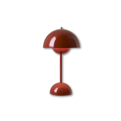 Lampe de Chevet Vintage Champignon LED Rechargeable USB – Design Moderne Tactile, 3 Niveaux de Lumière, Ambiance Cosy