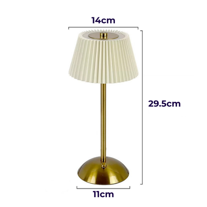 Lampe de Chevet Plissée Rechargeable USB C – Design Élégant, Sans Fil pour Ambiance Douce et Cosy