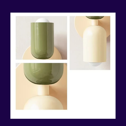 Lampe de Chevet Murale Macaron – LED Nordique Colorée en Métal, Design Moderne et Doux pour Ambiance Cosy