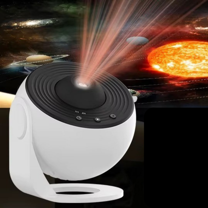 Lampe de Chevet Projecteur Galaxie 360° Rechargeable – LED Rotative avec 12 Scénarios Stellaires pour Ambiance Magique et Rêves Étoilés Enfant