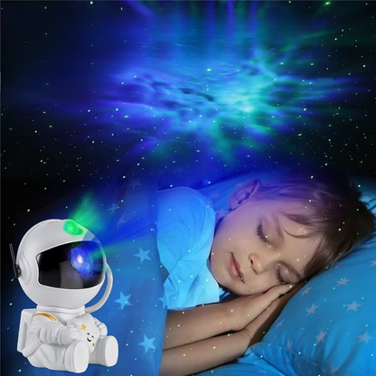 Lampe de Chevet Astronaute LED Projecteur Galaxie Sans Fil Rechargeable – Ciel Étoilé Magique, Ambiance Cosy et Rêveuse pour Chambre Enfant