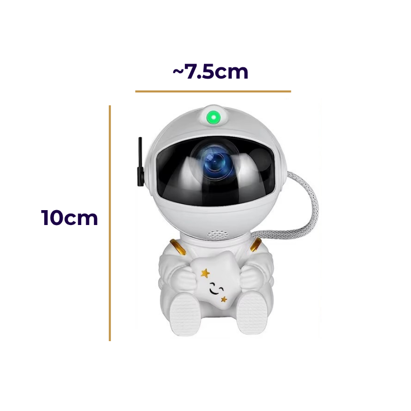 Lampe de Chevet Astronaute LED Projecteur Galaxie Sans Fil Rechargeable – Ciel Étoilé Magique, Ambiance Cosy et Rêveuse pour Chambre Enfant