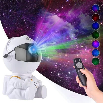 Lampe de Chevet Astronaute LED Projecteur Galaxie Sans Fil Rechargeable – Ciel Étoilé Magique, Ambiance Cosy et Rêveuse pour Chambre Enfant