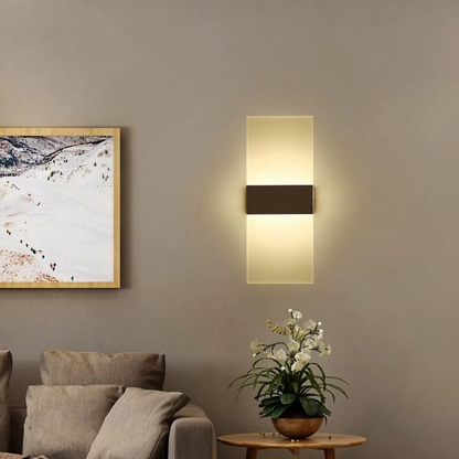 Lampe de Chevet Murale LED – Tactile ou Capteur de Mouvement, Design Moderne Acrylique, Lumière Apaisante