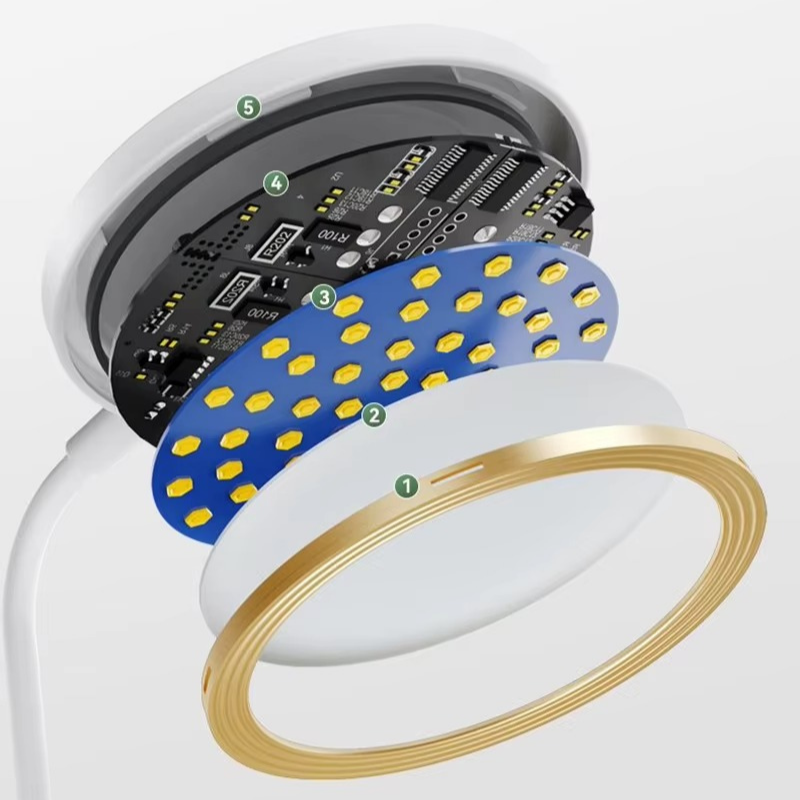 Lampe de Chevet LED Rechargeable avec Pince et Col De Cygne – 3 Modes pour Lecture et Lumière Apaisante