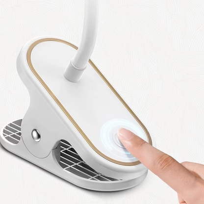 Lampe de Chevet LED Rechargeable avec Pince et Col De Cygne – 3 Modes pour Lecture et Lumière Apaisante