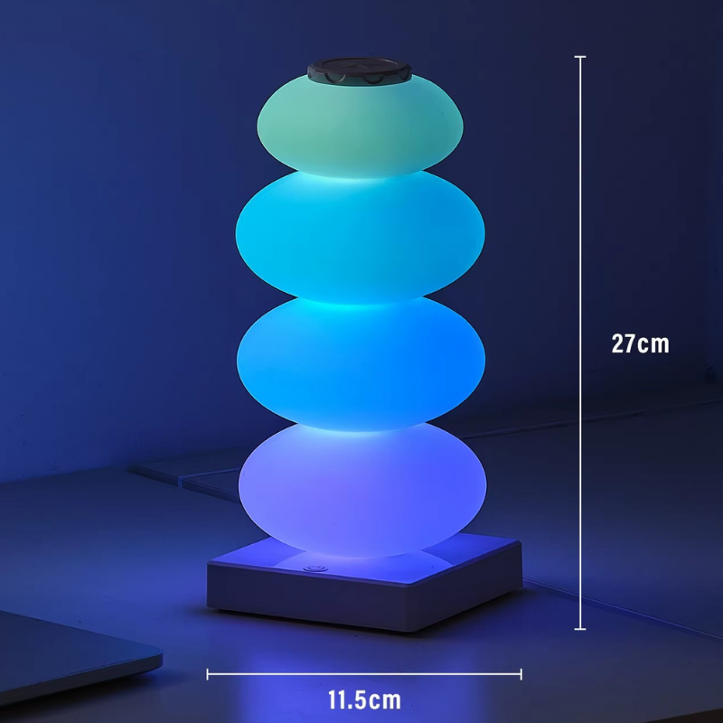 Lampe de Chevet RGB 16 Couleurs - LED Rechargeable, Éclairage Ambiance Moderne & Doux, Enfant