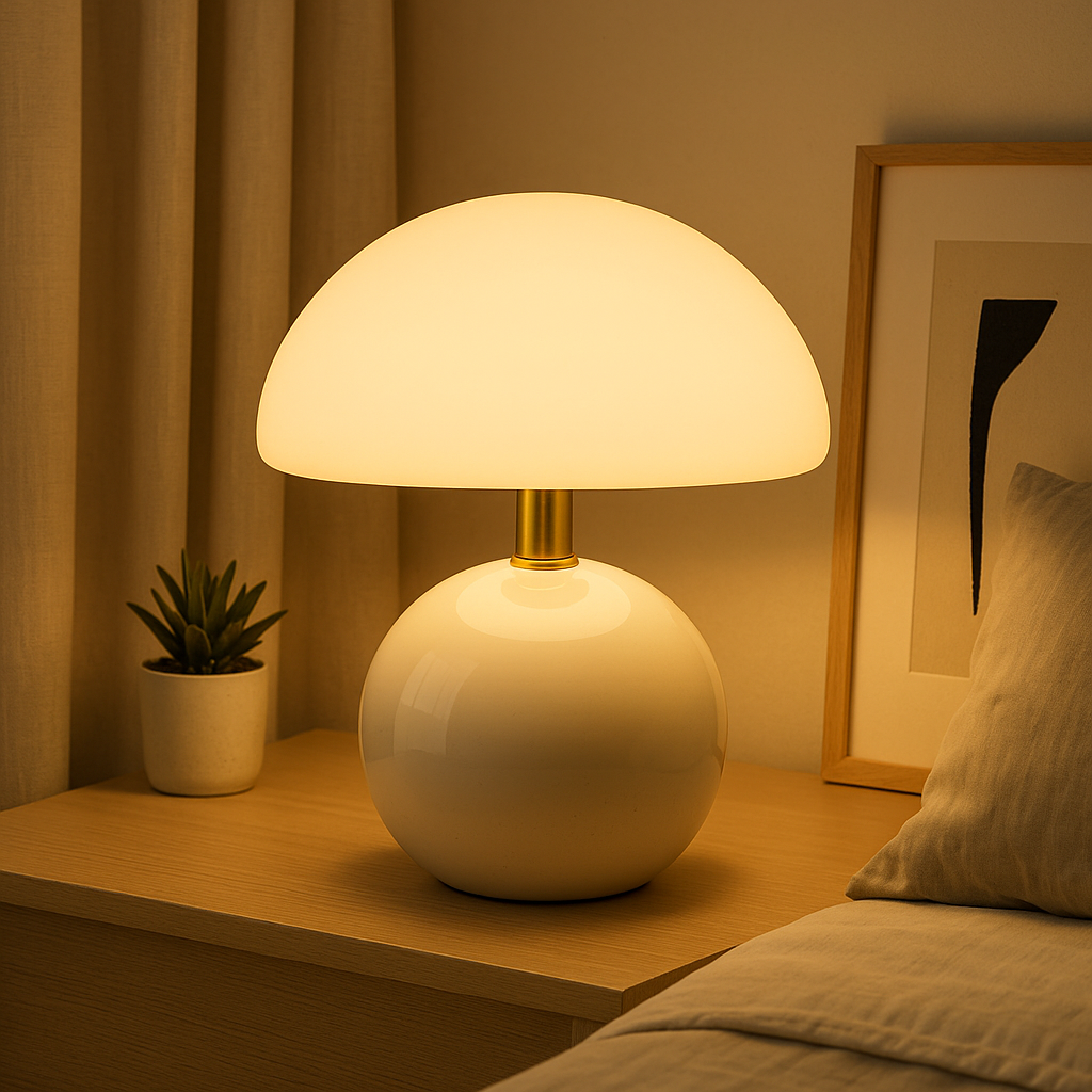 Lampe de Chevet Champignon LED USB – Design Moderne Coloré, Ambiance Cosy et Éclairage Apaisant