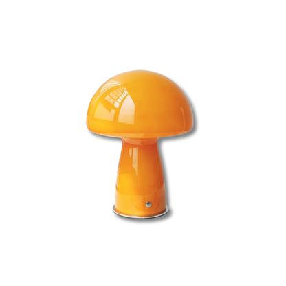 Lampe de Chevet LED Champignon Orange – Design Moderne & Atypique, Lumière Apaisante et Ambiance Cosy