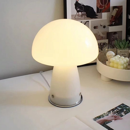 Lampe de Chevet LED Champignon Orange – Design Moderne & Atypique, Lumière Apaisante et Ambiance Cosy