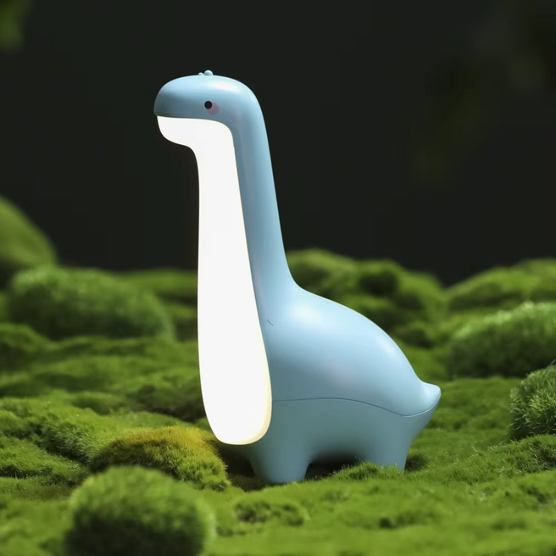 Lampe de Chevet Dinosaure LED Rechargeable – Veilleuse Tactile pour Enfant, Lumière Chaude Douce et Minuterie