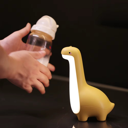 Lampe de Chevet Dinosaure LED Rechargeable – Veilleuse Tactile pour Enfant, Lumière Chaude Douce et Minuterie