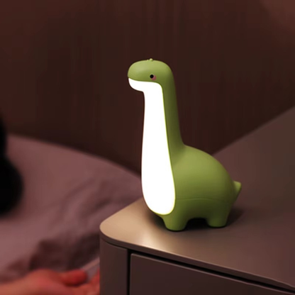 Lampe de Chevet Dinosaure LED Rechargeable – Veilleuse Tactile pour Enfant, Lumière Chaude Douce et Minuterie