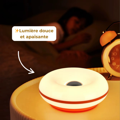 [Modifier ortographe Grip] Lampe de Chevet Donut Design Bauhaus - LED Tactile RGB 16 Couleurs, USB & Dimmable pour Ambiance Futuristique