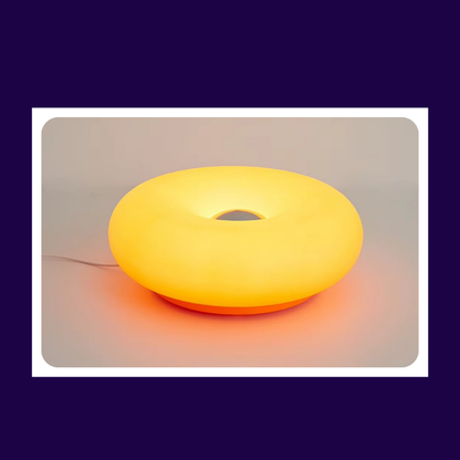 [Modifier ortographe Grip] Lampe de Chevet Donut Design Bauhaus - LED Tactile RGB 16 Couleurs, USB & Dimmable pour Ambiance Futuristique