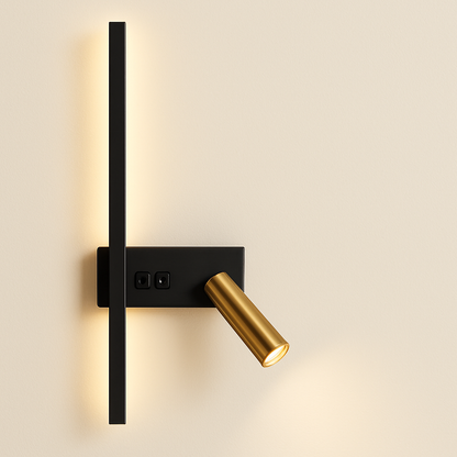 Lampe de Chevet Murale LED Moderne – Applique avec Spot Orientable, Design Minimaliste et Éclairage Apaisant